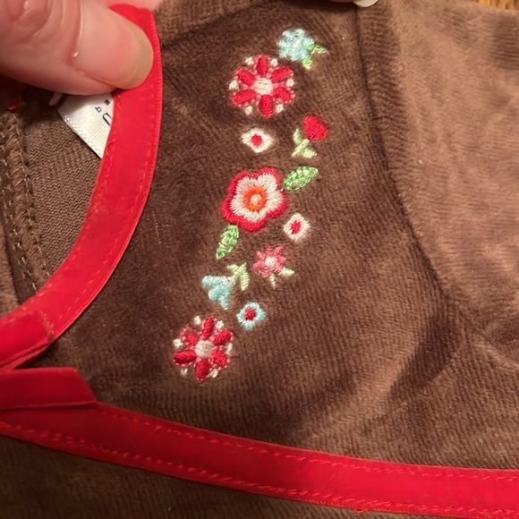 Like new Gap brown velour dress with matching bloomers - Picture 3 of 15